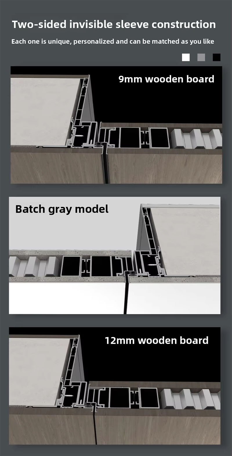 Minimalism Aluminum frame interior Door